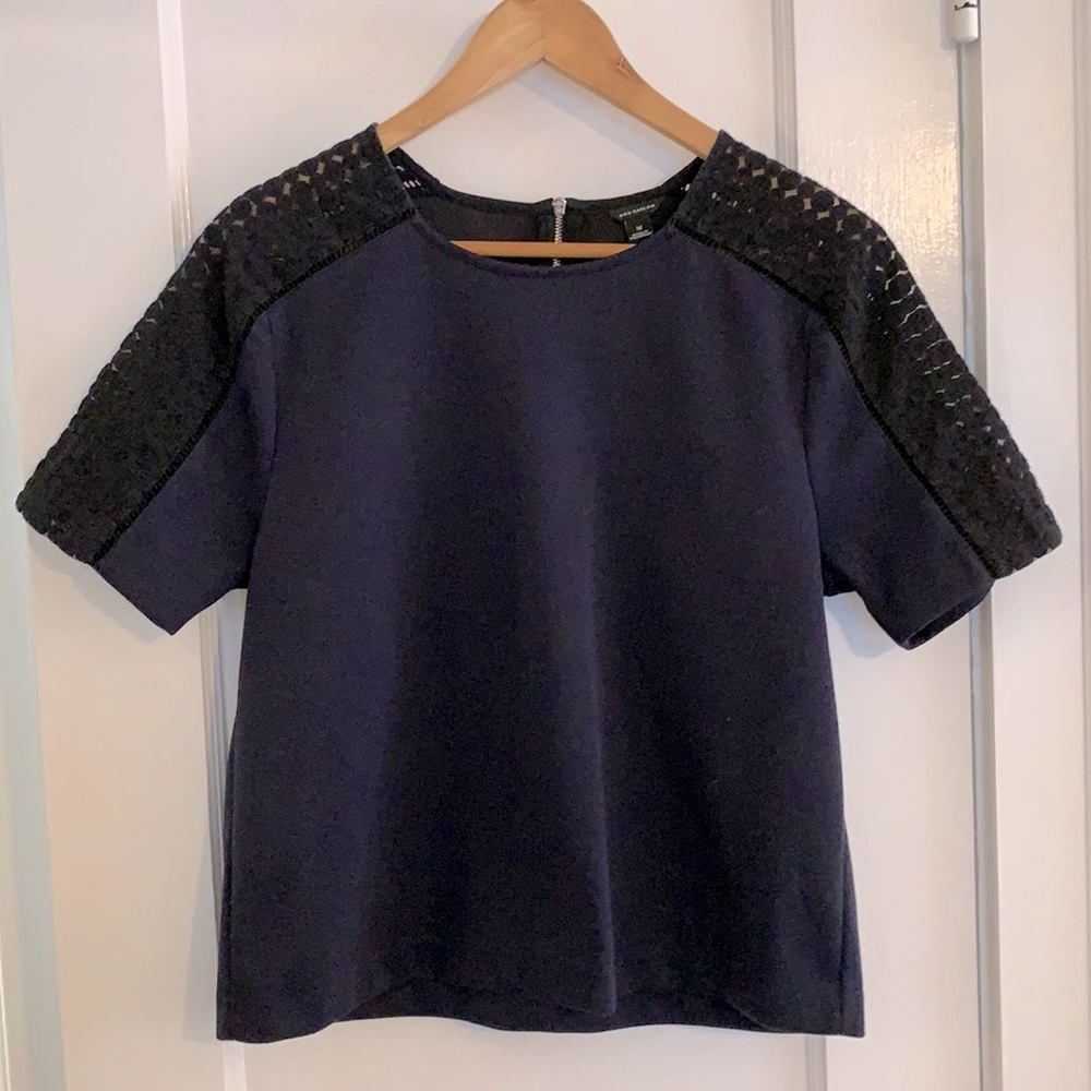 Ann Taylor Navy Shift top